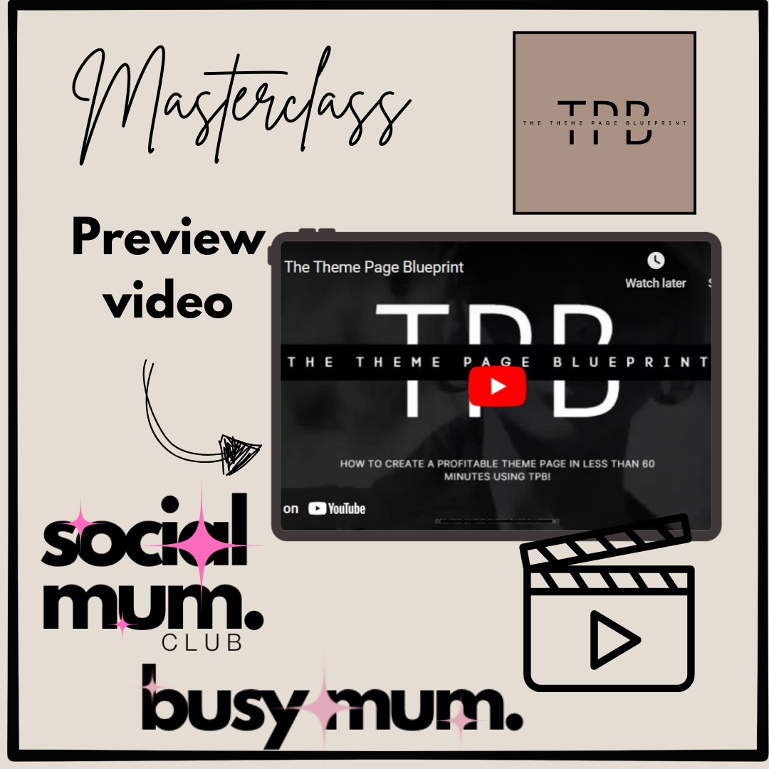 The Theme Page Blueprint - Masterclass Preview